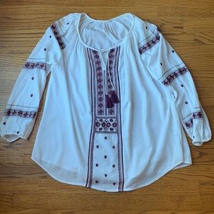 EMBROIDERED BOHO TUNIC from NORDSTROM-Medium